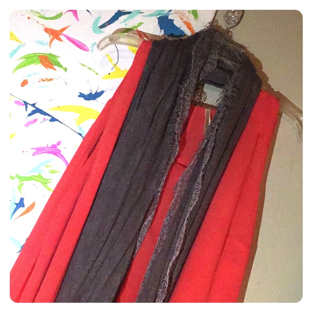 High-low sheer coral dress 👗 💕